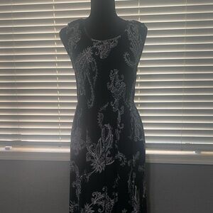 Black paisley dress. Size M. EUC​